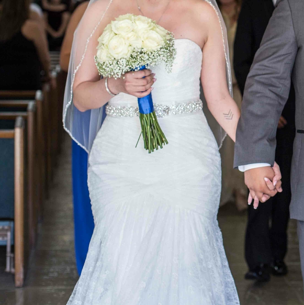 Lace corset wedding dress